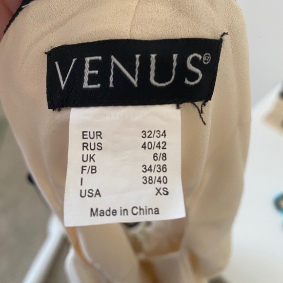 VENUS X-Small Zip Up Sheer Blouse. - Picture 10 of 11